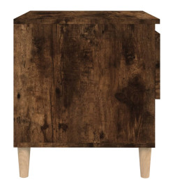 Table de chevet Chêne fumé 50x46x50 cm Bois d'ingénierie