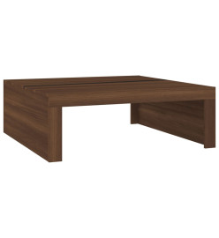 Table basse Chêne marron 100x100x35 cm Bois d'ingénierie