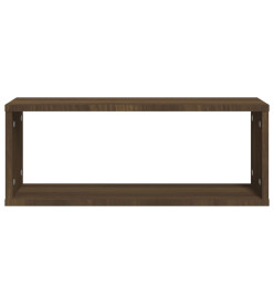 Étagères murales cube 6 pcs Chêne marron 60x15x23 cm Bois