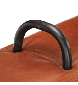 Banc cheval d'arçon vintage Cuir véritable de chèvre