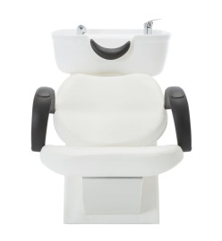 Chaise de salon avec lavabo Blanc Similicuir