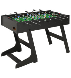 Table de football pliante 121 x 61 x 80 cm Noir