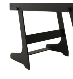 Table de football pliante 121 x 61 x 80 cm Noir