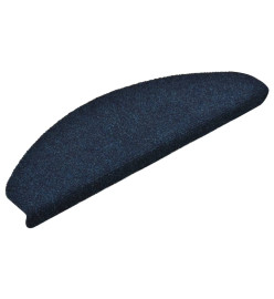 Tapis autoadhésifs de marches 10 pcs Bleu 65x21x4 cm Aiguilleté