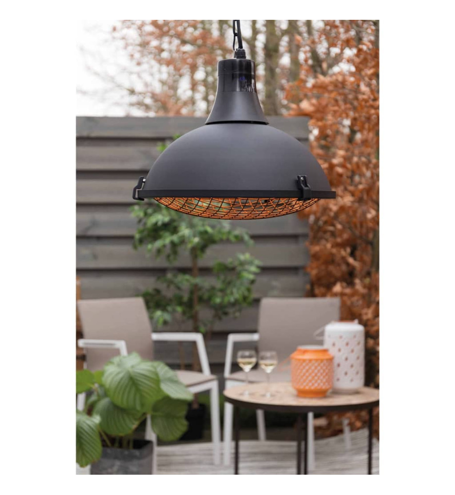 Sunred Chauffage suspendu Indus II 2100 W Halogène Noir