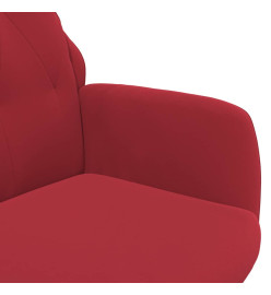 Chaise de relaxation Rouge bordeaux Velours