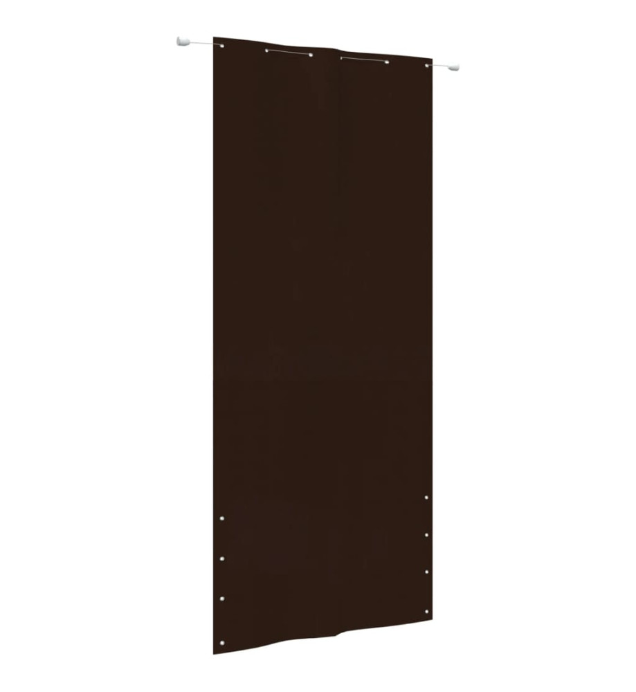 Écran de balcon Marron 120x240 cm Tissu Oxford