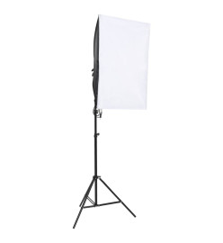 Kit de studio photo 9 pcs avec éclairage et boîtes à lumière