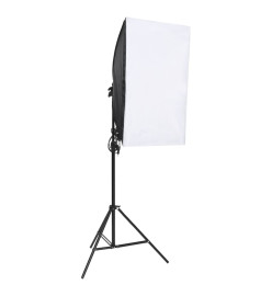 Kit de studio photo 9 pcs avec éclairage et boîtes à lumière