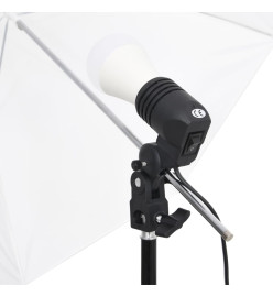 Kit de studio photo 9 pcs avec éclairage et boîtes à lumière