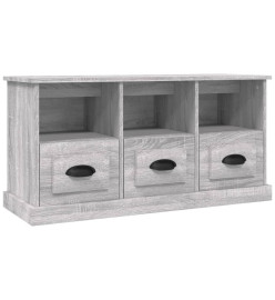 Meuble TV sonoma gris 100x35x50 cm bois d'ingénierie