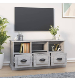 Meuble TV sonoma gris 100x35x50 cm bois d'ingénierie