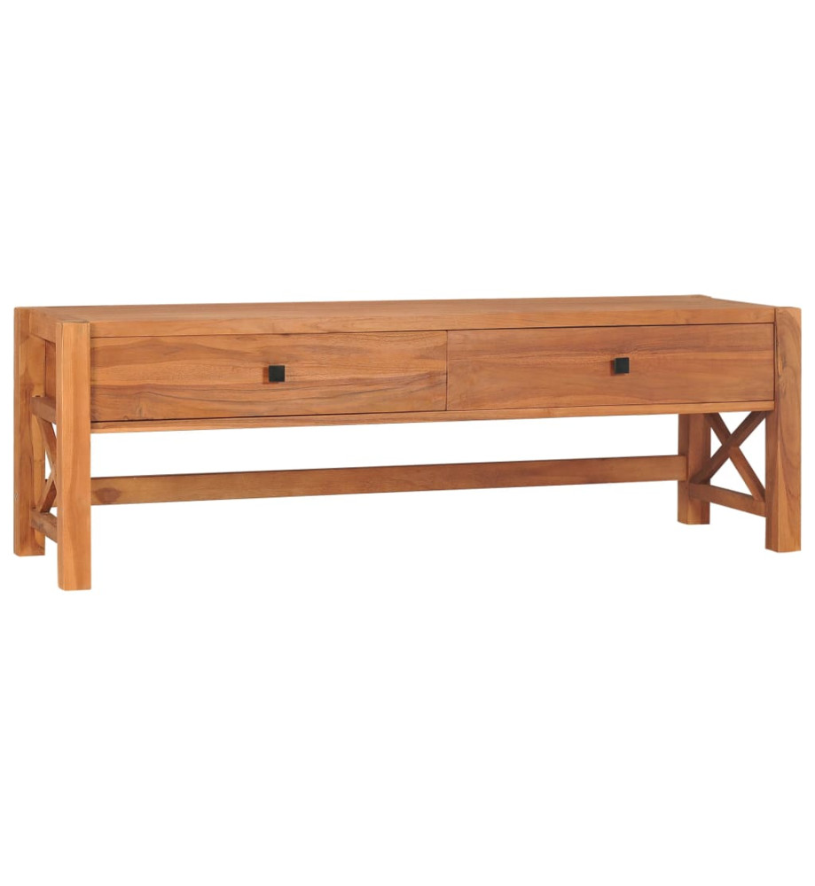 Meuble TV 140x40x45 cm Bois de teck