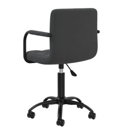 Chaise pivotante de bureau Noir Velours