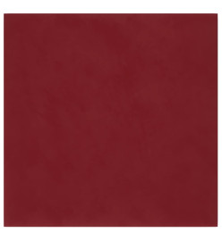 Panneaux muraux 12 pcs Rouge bordeaux 30x30 cm Velours 1,08 m²