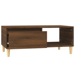 Table basse Chêne marron 90x50x36,5 cm Bois d'ingénierie