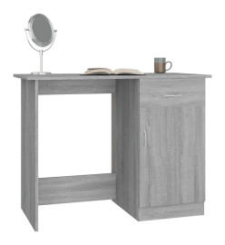 Bureau Sonoma gris 100x50x76 cm Bois d'ingénierie