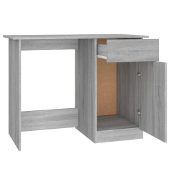 Bureau Sonoma gris 100x50x76 cm Bois d'ingénierie