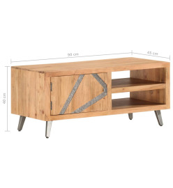 Table basse 90x45x40 cm Bois d'acacia massif