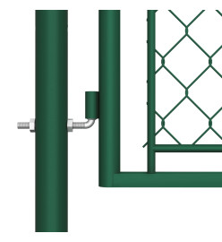 Portail de jardin Acier 75x395 cm Vert