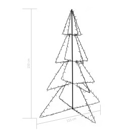 Arbre de Noël cône 240 LED d'intérieur/d'extérieur 115x150 cm