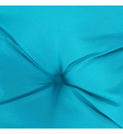 Coussin de palette turquoise 50x50x12 cm tissu