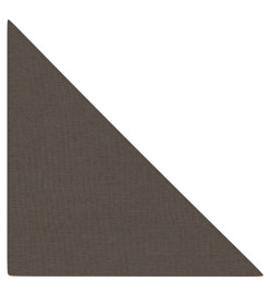 Panneaux muraux 12 pcs Taupe 30x30 cm Tissu 0,54 m²