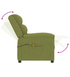 Fauteuil de massage Vert clair velours