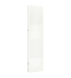 Cloisons de séparation 6 panneaux 2 pcs Blanc 240x180 cm Acier