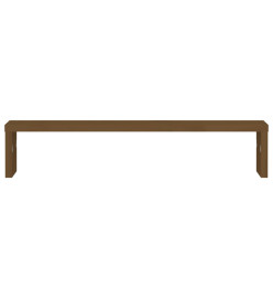 Support de moniteur Marron miel 50x27x10 cm Bois de pin solide