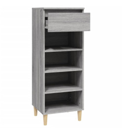 Armoire à chaussures Sonoma gris 40x36x105 cm Bois d'ingénierie