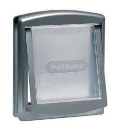 PetSafe Porte à 2 voies pour chiens 757 Medium 26,7 x 22,8 cm Argenté