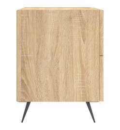 Table de chevet chêne sonoma 40x35x47,5 cm bois d’ingénierie