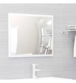 Ensemble de meubles de salle de bain Blanc brillant Aggloméré