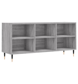 Meuble TV sonoma gris 103,5x30x50 cm bois d'ingénierie