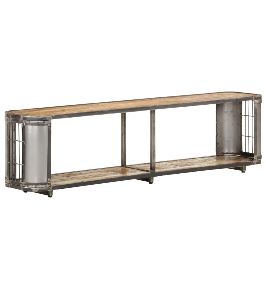 Meuble TV 150x30x40 cm Bois massif de manguier