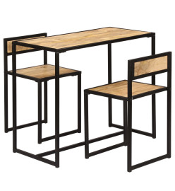 Ensemble de salle à dîner 3 pcs Bois de manguier solide