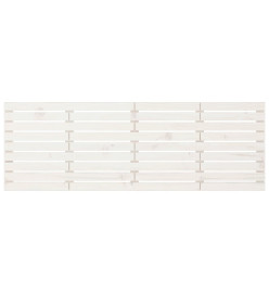 Tête de lit murale Blanc 186x3x63 cm Bois massif de pin