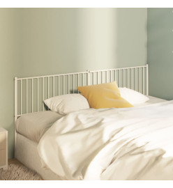 Tête de lit métal blanc 200 cm