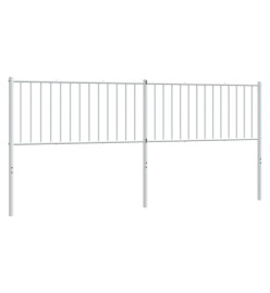 Tête de lit métal blanc 200 cm