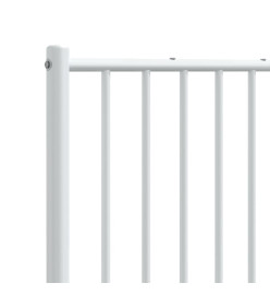 Tête de lit métal blanc 200 cm