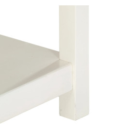 Table basse extensible Blanc 90x(45-90)x45 cm Bois de manguier