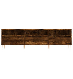 Meuble TV chêne fumé 150x30x44,5 cm bois d'ingénierie