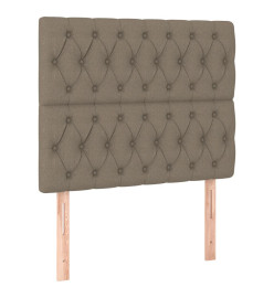 Têtes de lit 2 pcs Taupe 100x7x78/88 cm Tissu