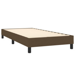 Lit à sommier tapissier avec matelas Marron foncé 90x190 cm
