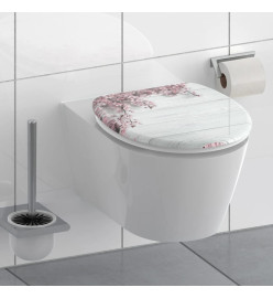 SCHÜTTE Siège de toilette avec fermeture en douceur FLOWERS & WOOD