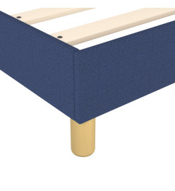 Lit à sommier tapissier avec matelas Bleu 160x200 cm Tissu