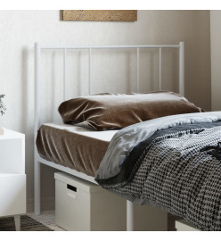 Tête de lit métal blanc 100 cm