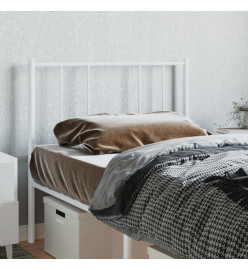 Tête de lit métal blanc 100 cm