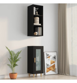 Armoire murale Noir 34,5x32,5x90 cm Bois d'ingénierie